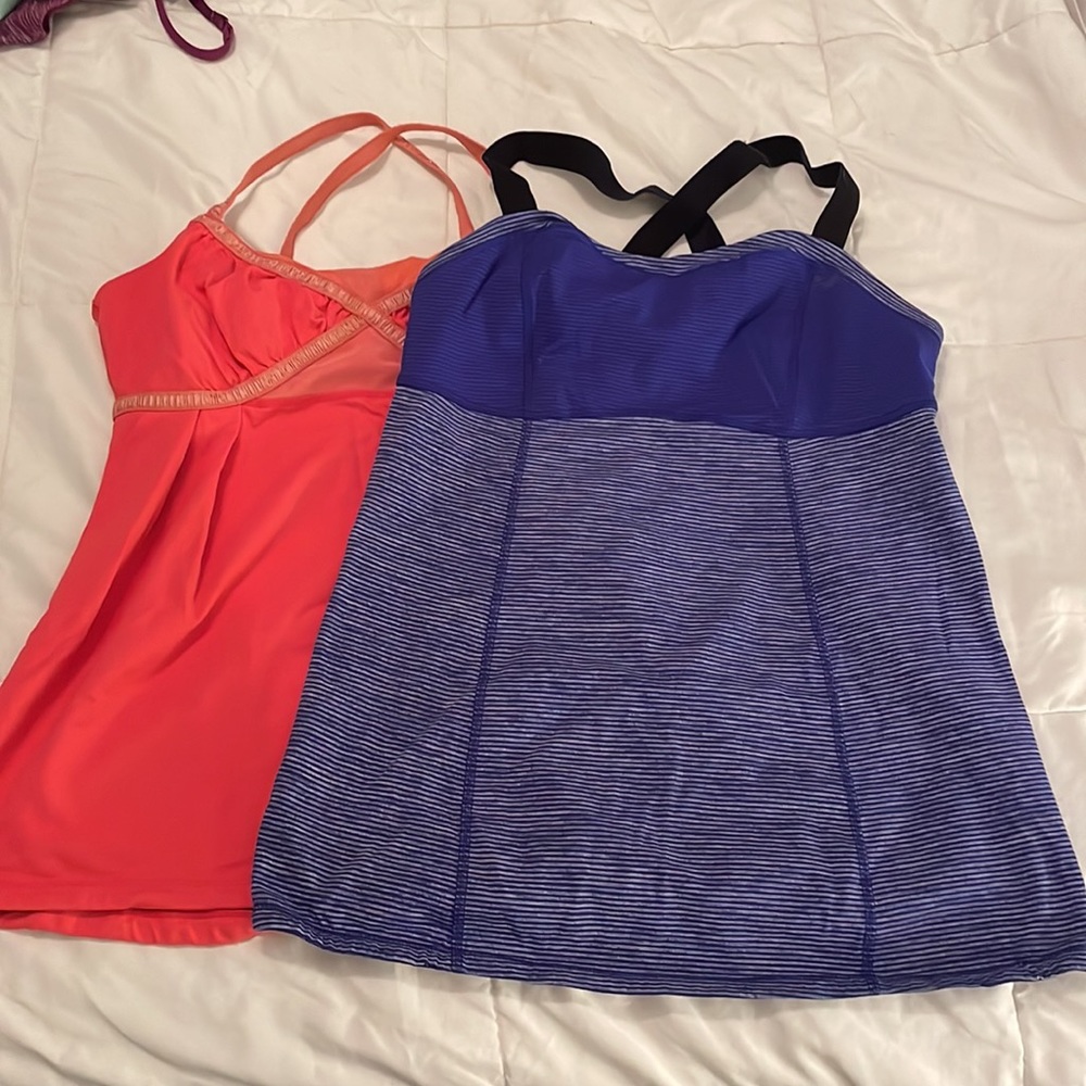 Bundle of 2, size 8 Lululemon workout tanks